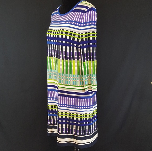 Eliza J Print Geometic A-Line Shift Dress Sz… - Picture 3 of 8